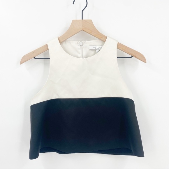 Alexis Color Block Cropped Sleeveless Dress Top XS - Picture 1 of 4